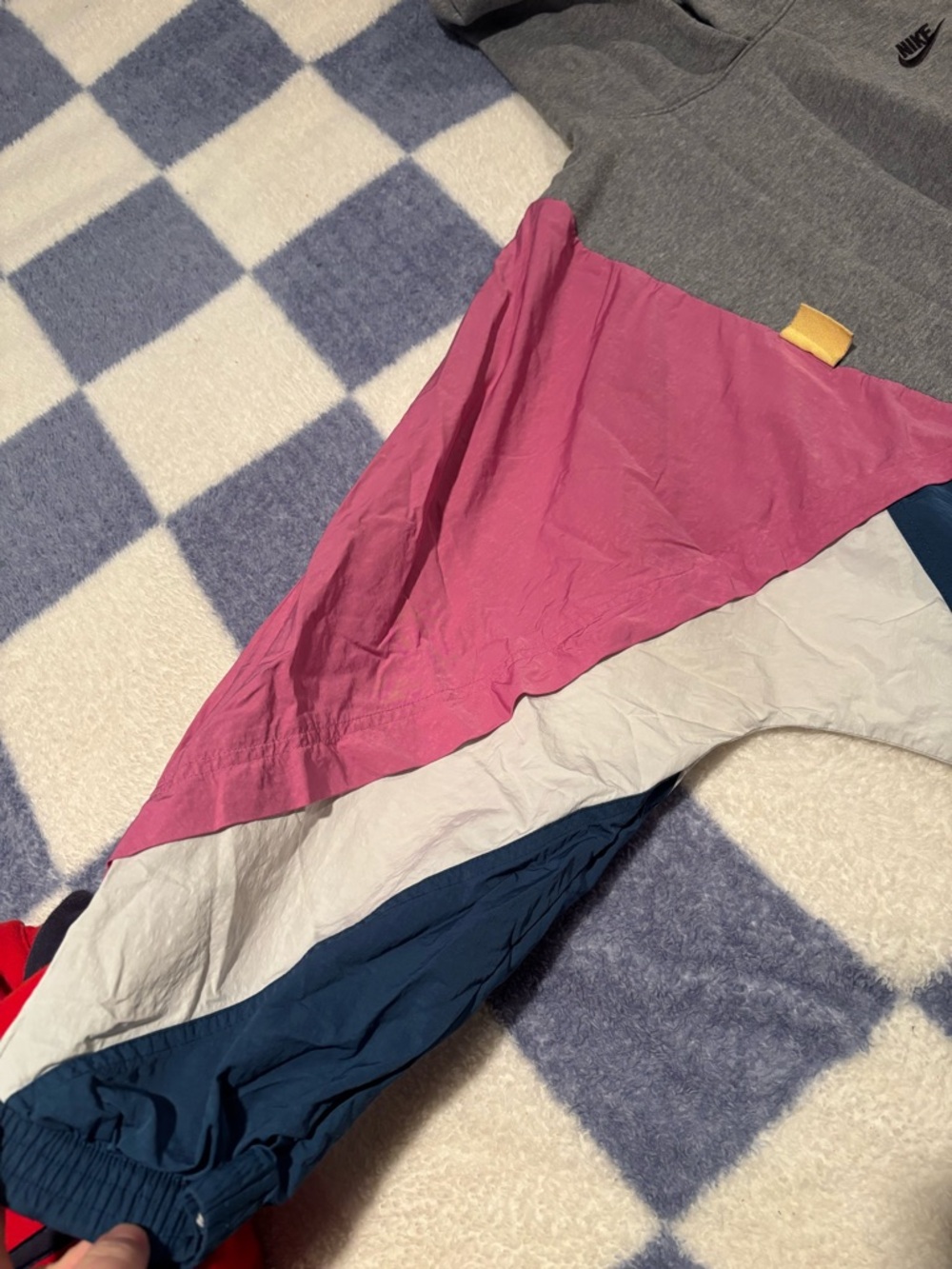 Nike Colorblock Crew with Pink & Gray Panels - Picture 2 of 6
